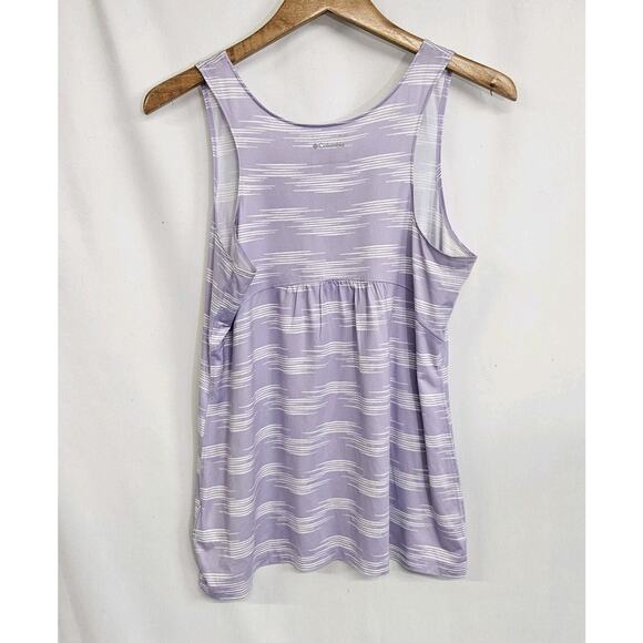 Columbia Omni Wick Purple Scoop Neck Active Athletic Tank Top Size Medium - Picture 4 of 8